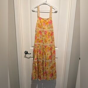 American Eagle Outfitters Floral Dress - Pink and Yellow